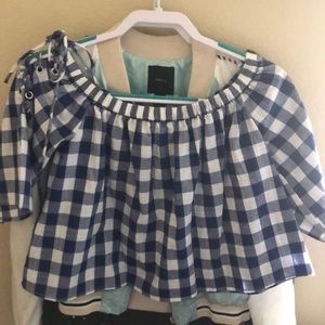 Plaid blouse